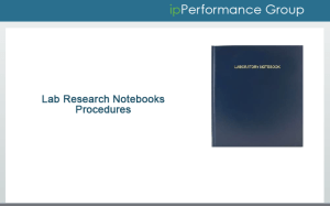Research Lab Notebook Procedures