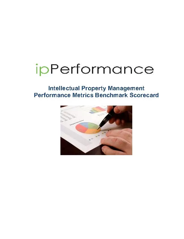 Intellectual Property Management Performance Metrics Scorecard